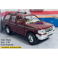 FORD Explorer, Escala 1-36 VINO TINTO marca welly