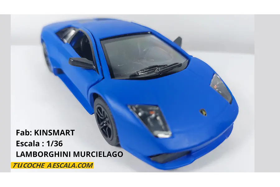 Lamborghini murcielago azul Escala 1/36 marca Kinsmart 