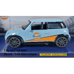 Mini Cooper gulf  Escala 1/43 marca motor max-