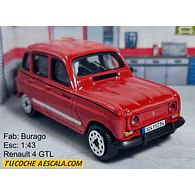 Renault 4, Carro A Escala 1:43 MARCA BURAGO