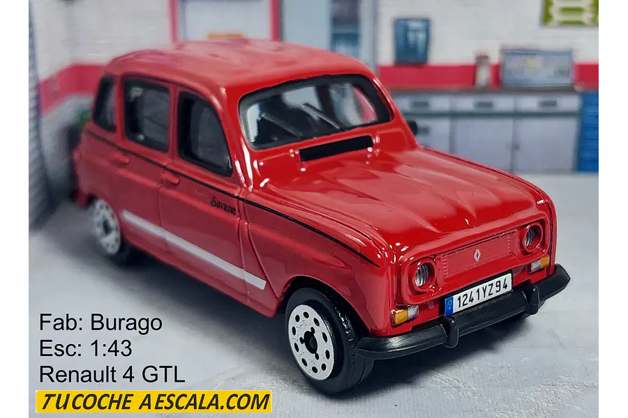 Renault 4, Carro A Escala 1:43 MARCA BURAGO