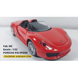 PORSCHE 918 SPYDER ESCALA 1/32, MARCA MZ LUCES Y SONIDO