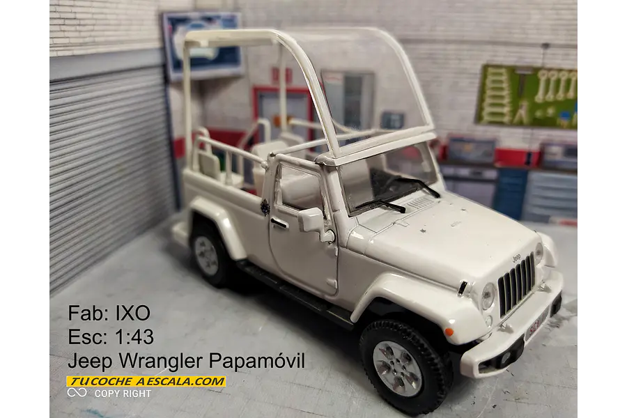 Jeep papamovil ,Escala 1/43 Marca Ixo