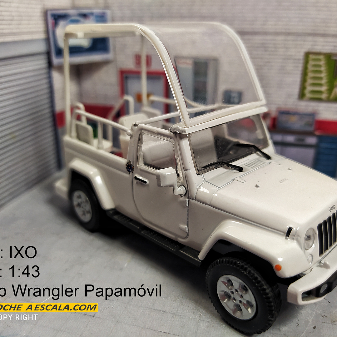 Jeep papamovil ,Escala 1/43 Marca Ixo 1