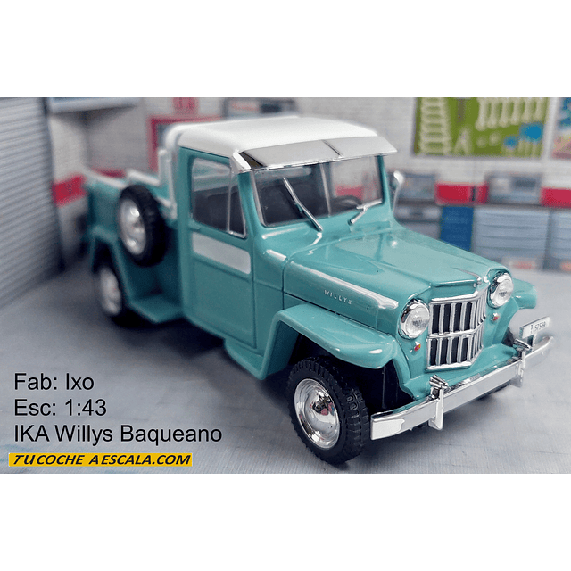 Jeep IKA willys baqueano ,Carro A Escala 1/43  