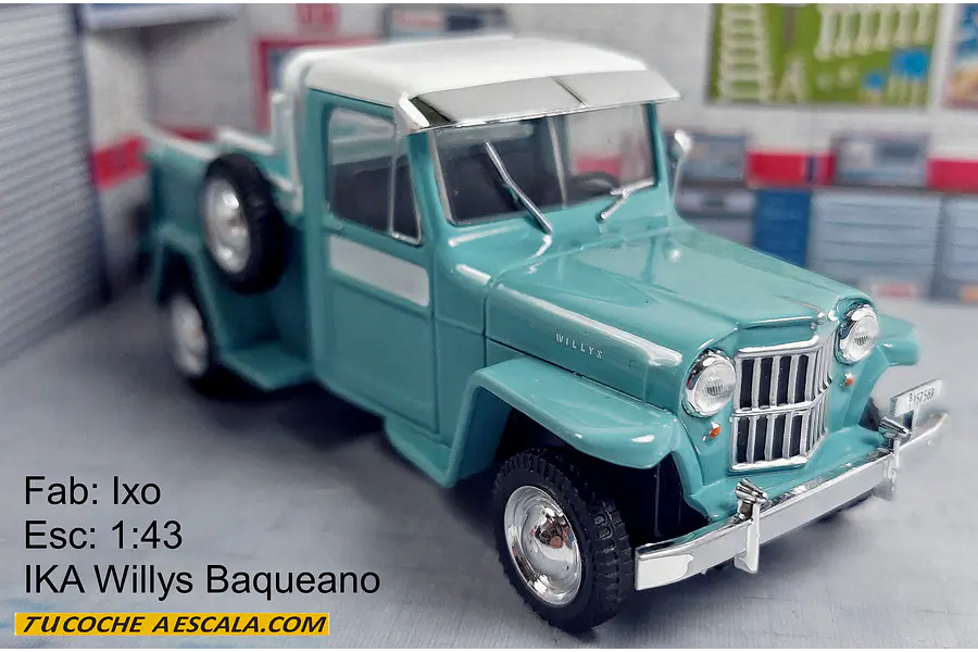 Jeep IKA willys baqueano ,Carro A Escala 1/43  