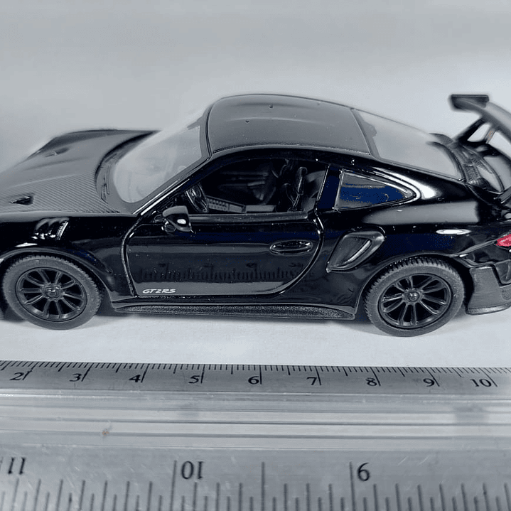 Porsche 911 Gt2 Rs, negro 1/36, marca kinsmart 2