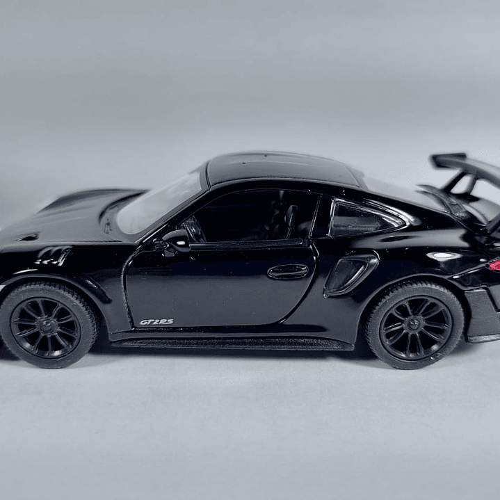 Porsche 911 Gt2 Rs, negro 1/36, marca kinsmart 6