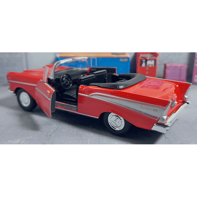 CHEVROLET BELAIR CONVERTIBLE ESCALA 1/36 MARCA WELLY