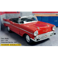 CHEVROLET BELAIR CONVERTIBLE ESCALA 1/36 MARCA WELLY