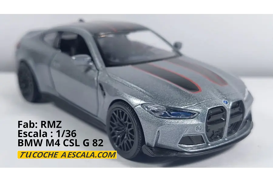 BMW M4 CSL G82 ESCALA 1/36 MARCA RMZ 