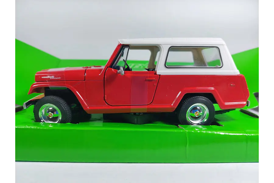 Jeep Jeepster Commando 1967 Escala 1/24, marca welly