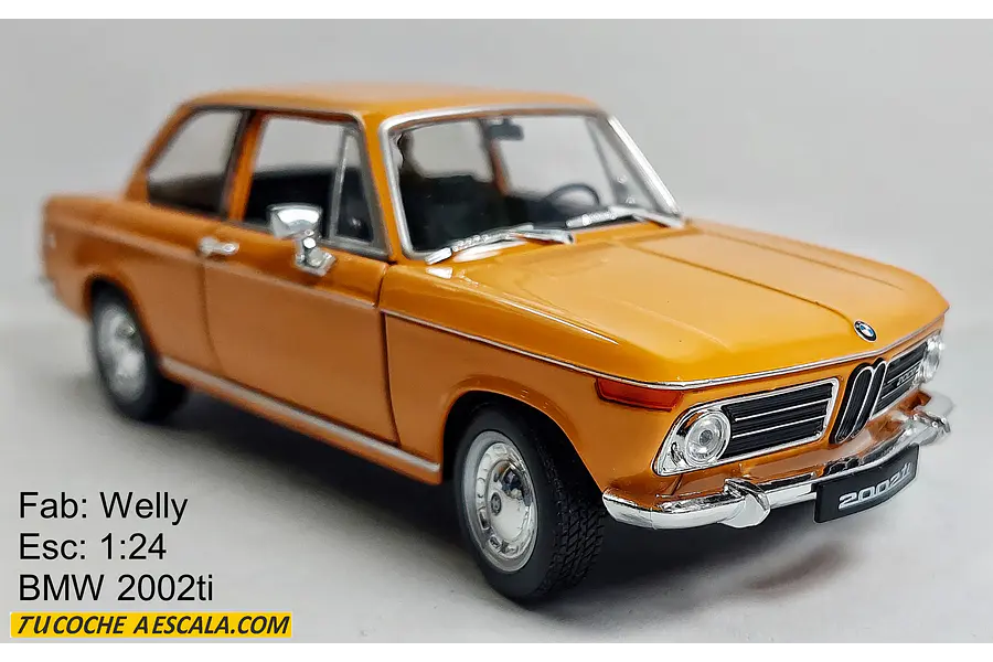 BMW 2002ti, Welly, Escala 1-24 NARANJA