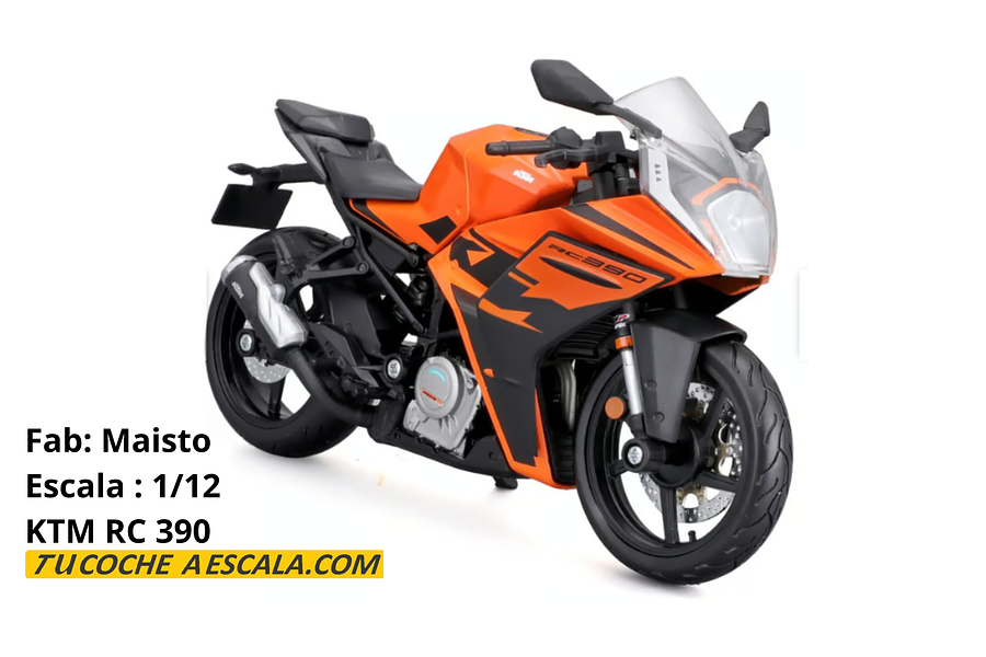 KTM 390 RC escala 1/12 ﻿Marca: MAISTO