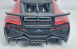 BUGATTI DIVO ROJO ESCALA 1/36 ,MARCA KINSMART﻿