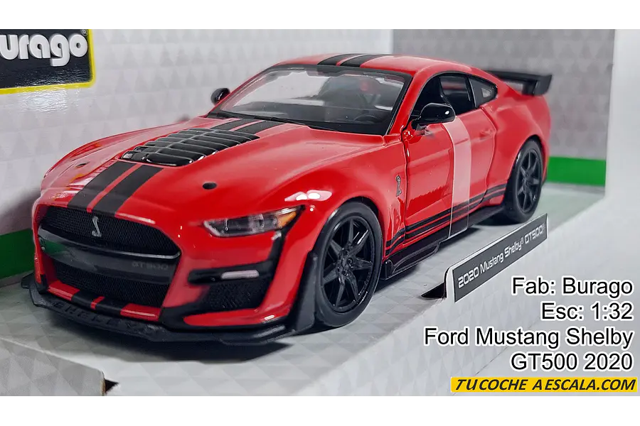 ford shelby gt 500 Burago, Escala 1-32