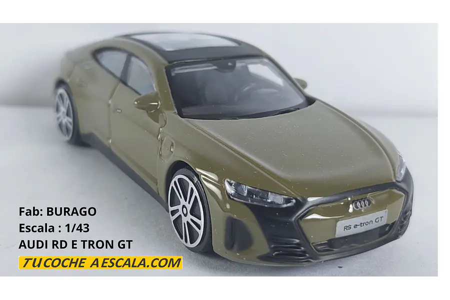 Audi RS e-tron Marca BURAGO  ESCALA 1-43 COLOR VERDE