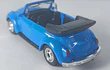 volkswagen escarabajo convertible azul , Welly, Escala 1-64