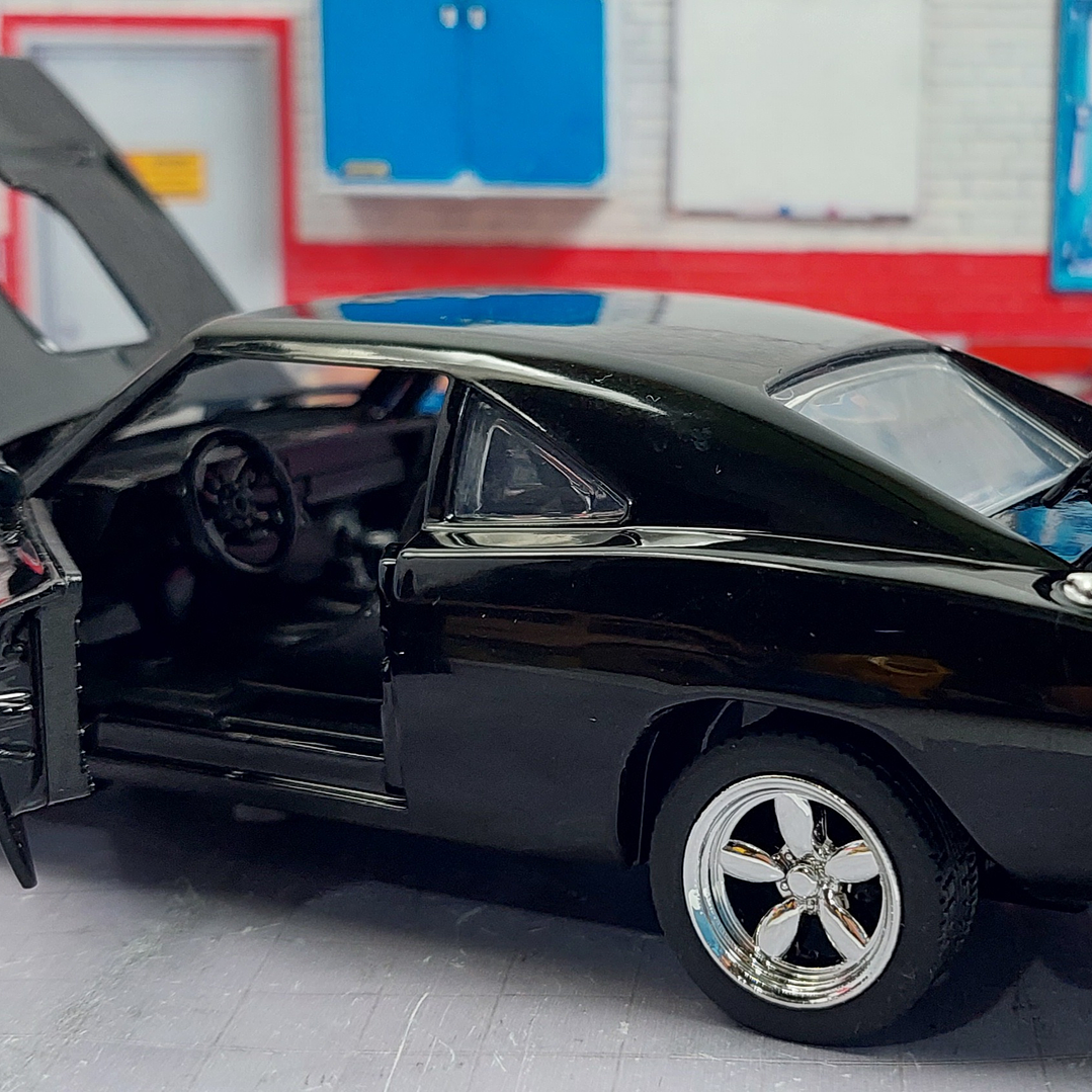 Dodge Charger, toreto con luces led Miniauto, Escala 1-32 5