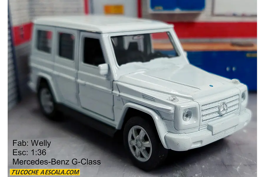 Mercedes Benz Clase G Wagon Escala 1:39 BLANCO MARCA WELLY