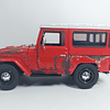 Toyota Land Cruiser Fj40 ROJO EFECTO ABANDONADO Escala 1/24﻿