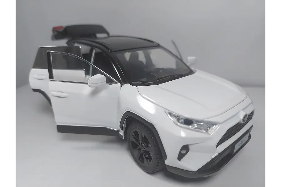 TOYOTA RAV4 BLANCO, MARCA KINGSTOY ESCALA 1/24