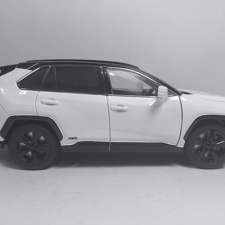 TOYOTA RAV4 BLANCO, MARCA KINGSTOY ESCALA 1/24 6