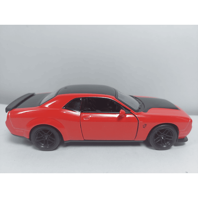 Dodge Challenger SRT demon 2023 ROJO , kinsmart, Escala 1/36