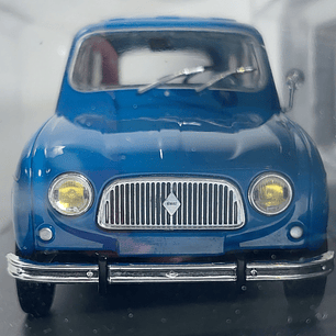 Renault 4 azul, Ixo, Escala 1-24 en ACRILICO