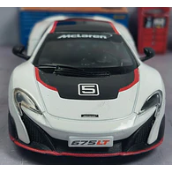 McLaren 675LT blanco  Kinsmart, Escala 1-36