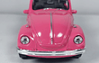 VOLKSWAGEN ESCARABAJO CONVERTIBLE ROSADO , MARCA Welly, Escala 1-36