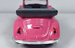 VOLKSWAGEN ESCARABAJO CONVERTIBLE ROSADO , MARCA Welly, Escala 1-36
