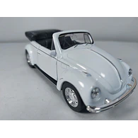 VOLKSWAGEN ESCARABAJO CONVERTIBLE BLANCO , MARCA Welly, Escala 1-36