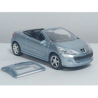 Peugeot 207cc azul claro, Escala 1/64, Marca  Norev  