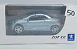 Peugeot 207cc azul claro, Escala 1/64, Marca  Norev  