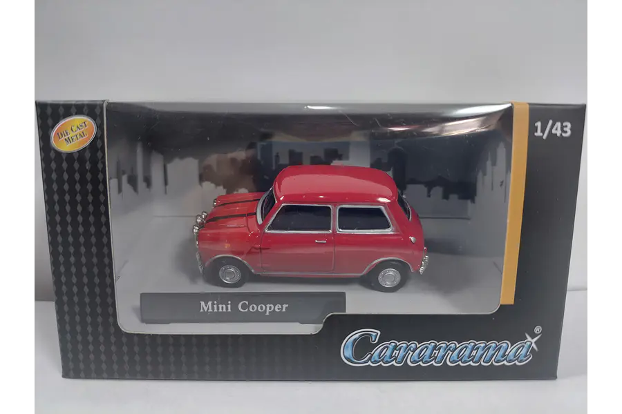 Mini Cooper rojo, Cararama, Escala 1:43-