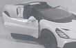 BUGATTI MISTRAL BLANCO ESCALA 1/36 ,MARCA KINSMART﻿