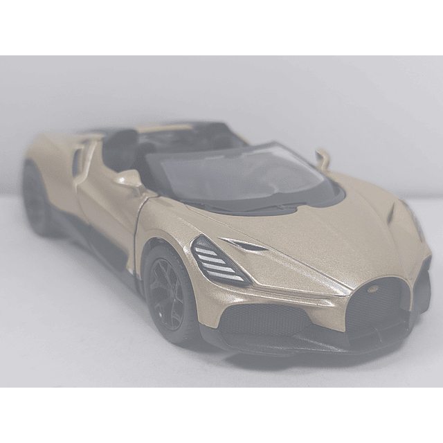 BUGATTI MISTRAL DORADO ESCALA 1/36 ,MARCA KINSMART﻿