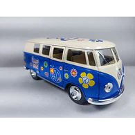 Volkswagen Bus  1963 AZUL Kinsmart, Escala 1-34 PAZ