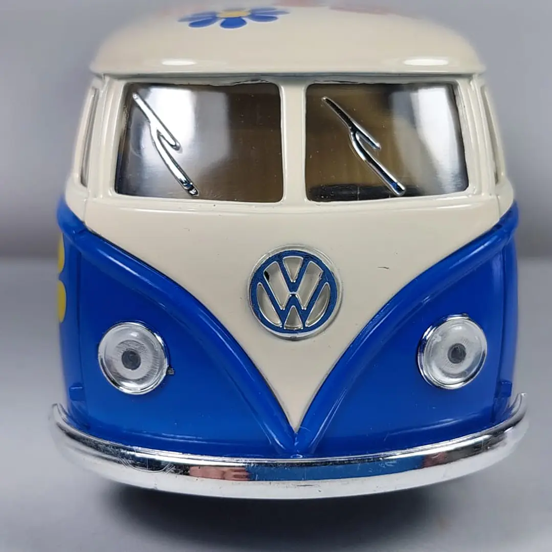 Volkswagen Bus  1963 AZUL Kinsmart, Escala 1-34 PAZ 3