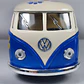 Volkswagen Bus  1963 AZUL Kinsmart, Escala 1-34 PAZ - Miniatura 3