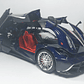 Pagani Huayra Roadster AZUL, Chino, Escala 1-18 LUCES - Miniatura 5