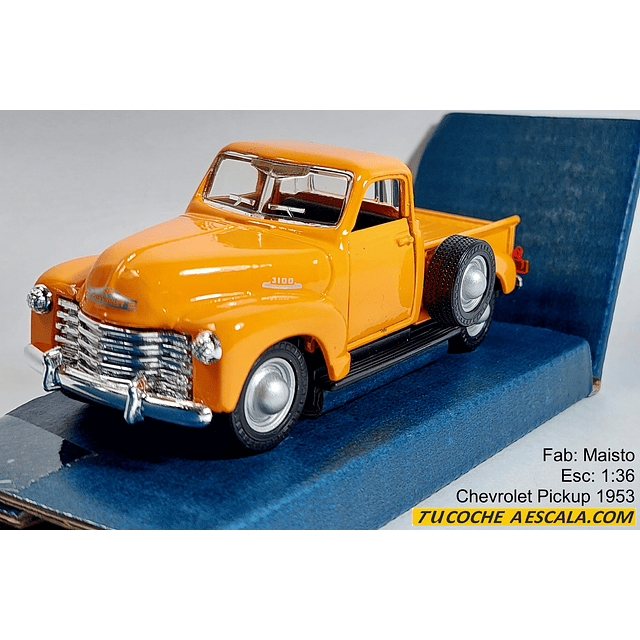 Chevrolet pick up 1953, Escala 1/38 marca maisto