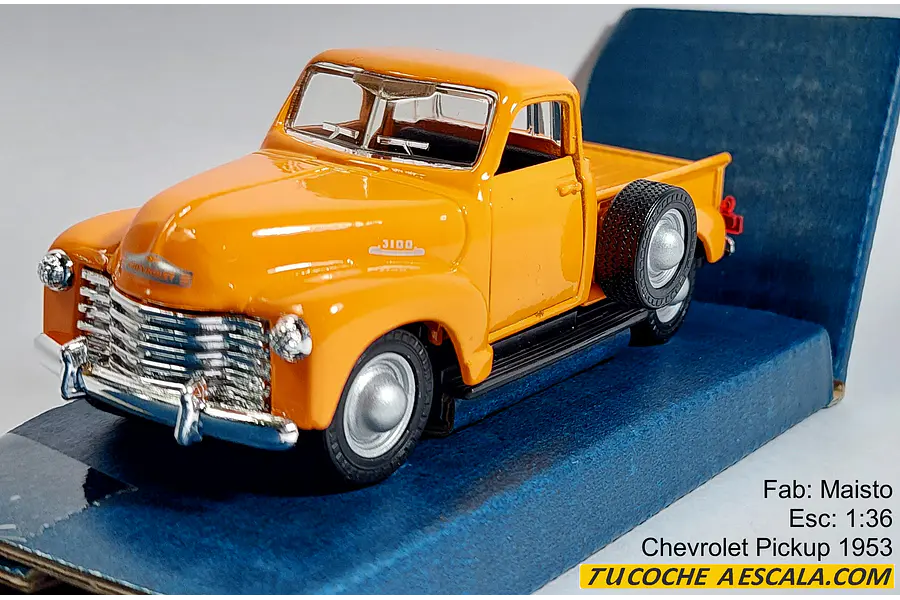 Chevrolet pick up 1953, Escala 1/38 marca maisto