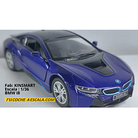 BMW i8, Kinsmart, Escala 1-36 AZUL 