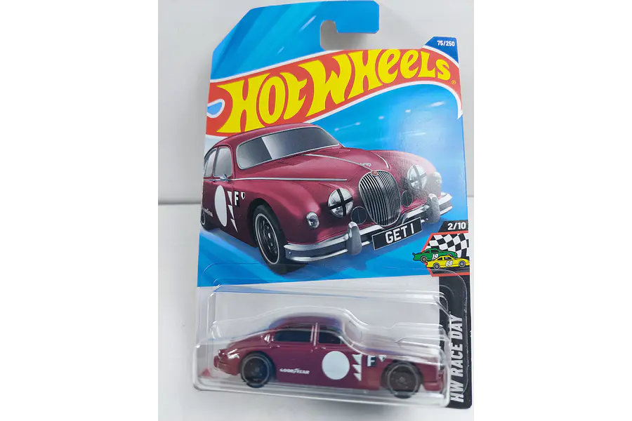 JAGUAR MK1 vino tinto  HOT WHEELS , Escala 1-64