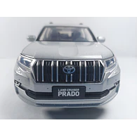 TOYOTA PRADO, MARCA HAOCHI, ESCALA 1/24 COLOR PLATA