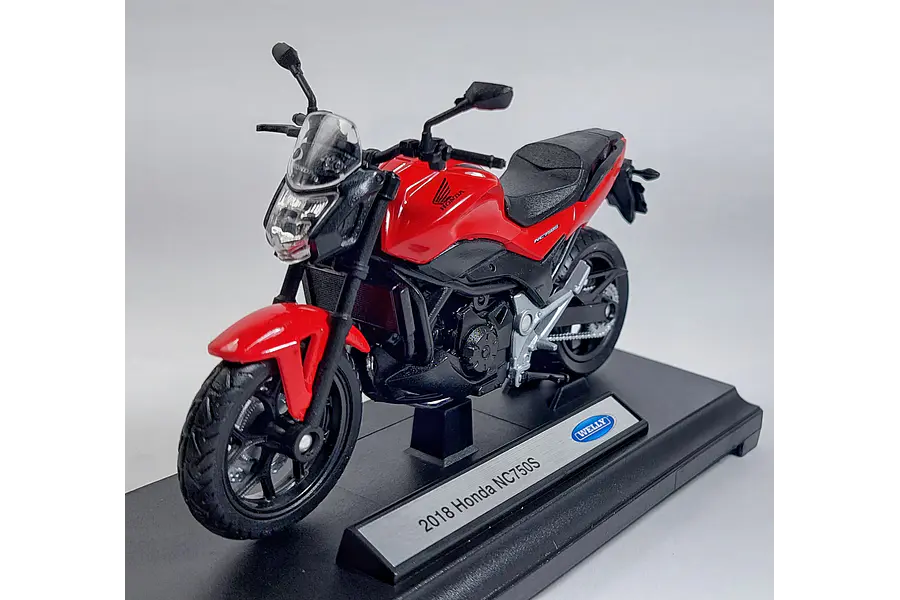 Honda NC750S 2018 Escala 1:18 MARCA WELLY