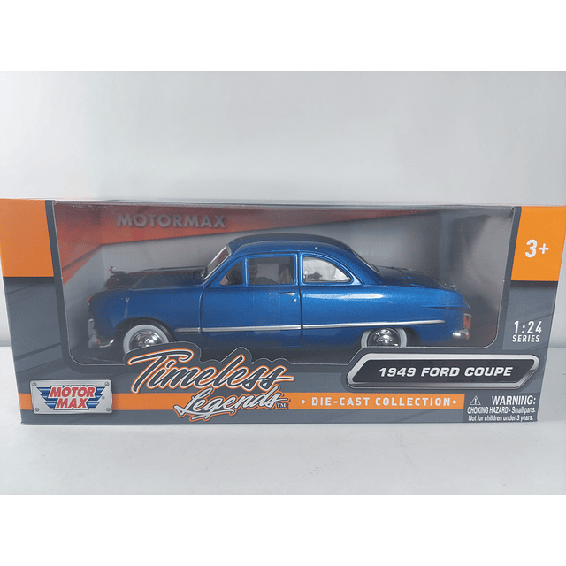 Ford coupe 1949 Carro A Escala 1-24 motor max en caja