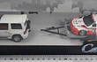 MITSUBISHI MONTERO CON MITSUBISHI LANCER , Escala 1/43, Marca Cararama